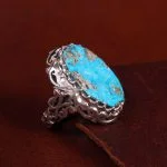 انگشتر فیروزه شجری مردانه کد 14550