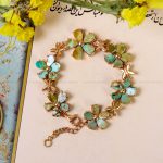 دستبند فیروزه زنانه کد 14553