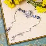 دستبند نقره زنانه کد 14554