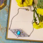 دستبند فیروزه زنانه کد 14566