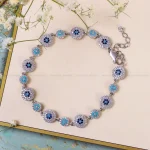 دستبند نقره زنانه کد 14572