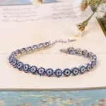 دستبند نقره زنانه کد 14578