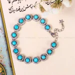 دستبند فیروزه زنانه کد 14581