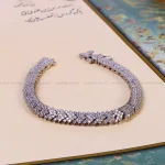 دستبند نقره زنانه کد 14584
