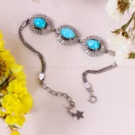 دستبند فیروزه زنانه کد 14633