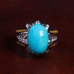 انگشتر فیروزه عجمی مردانه کد 13782