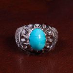 انگشتر فیروزه عجمی مردانه کد 13783