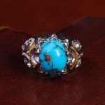 انگشتر فیروزه شجری مردانه کد13793