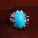 انگشتر فیروزه عجمی مردانه کد 14152