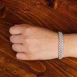 دستبند نقره زنانه کد 14272