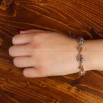 دستبند عقیق یمن زنانه کد 14273