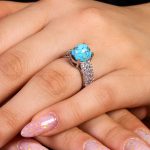 انگشتر فیروزه شجری زنانه کد 14327