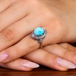 انگشتر فیروزه شجری زنانه کد 14328
