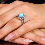انگشتر فیروزه شجری زنانه کد 14332