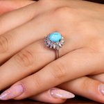 انگشتر فیروزه شجری زنانه کد 14334