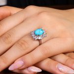 انگشتر فیروزه شجری زنانه کد 14339