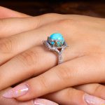 انگشتر فیروزه شجری زنانه کد 14344