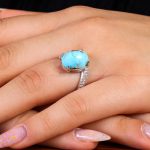انگشتر فیروزه شجری زنانه کد 14352