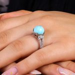 انگشتر فیروزه شجری زنانه کد 14518