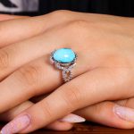 انگشتر فیروزه شجری زنانه کد 14522