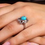 انگشتر فیروزه شجری زنانه کد 14535