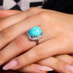 انگشتر فیروزه شجری زنانه کد 14540