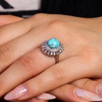انگشتر فیروزه شجری زنانه کد 14541