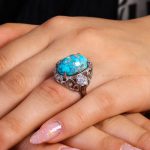 انگشتر فیروزه شجری زنانه کد 14546