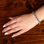 دستبند نقره زنانه کد 14567