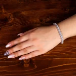 دستبند موزانایت زنانه کد 14577