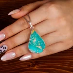 گردنبند فیروزه زنانه کد 14586