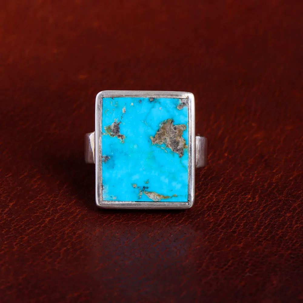 انگشتر فیروزه شجری مردانه کد 14606