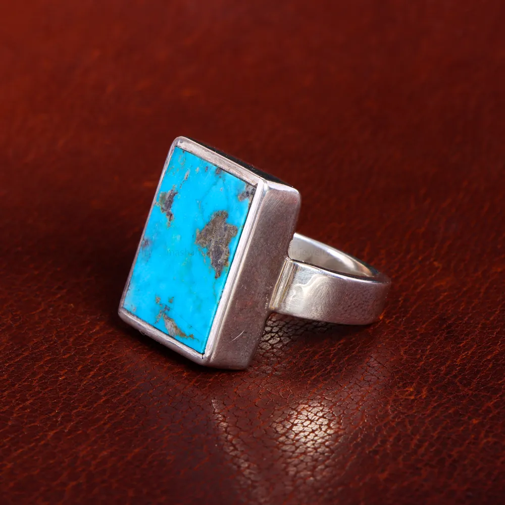 انگشتر فیروزه شجری مردانه کد 14606