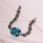 دستبند فیروزه زنانه کد 14636