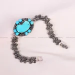 دستبند فیروزه زنانه کد 14640