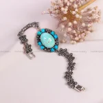 دستبند فیروزه زنانه کد 14641