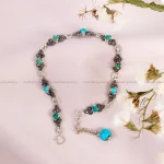 دستبند فیروزه زنانه کد 14646