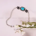 دستبند فیروزه زنانه کد 14653