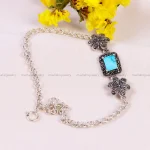 دستبند فیروزه زنانه کد 14655