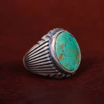انگشتر فیروزه شجری مردانه کد 14667