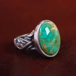 انگشتر فیروزه شجری مردانه کد 14675