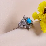 انگشتر فیروزه شجری زنانه کد 14723