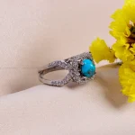 انگشتر فیروزه شجری زنانه کد 14726