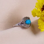 انگشتر فیروزه شجری زنانه کد 14728