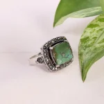 انگشتر فیروزه شجری زنانه کد 14731