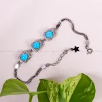 دستبند فیروزه زنانه کد 14747