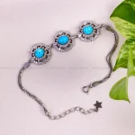 دستبند فیروزه زنانه کد 14750