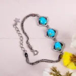 دستبند فیروزه زنانه کد 14762