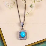 گردنبند فیروزه زنانه کد 14787