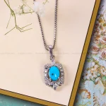 گردنبند فیروزه زنانه کد 14790